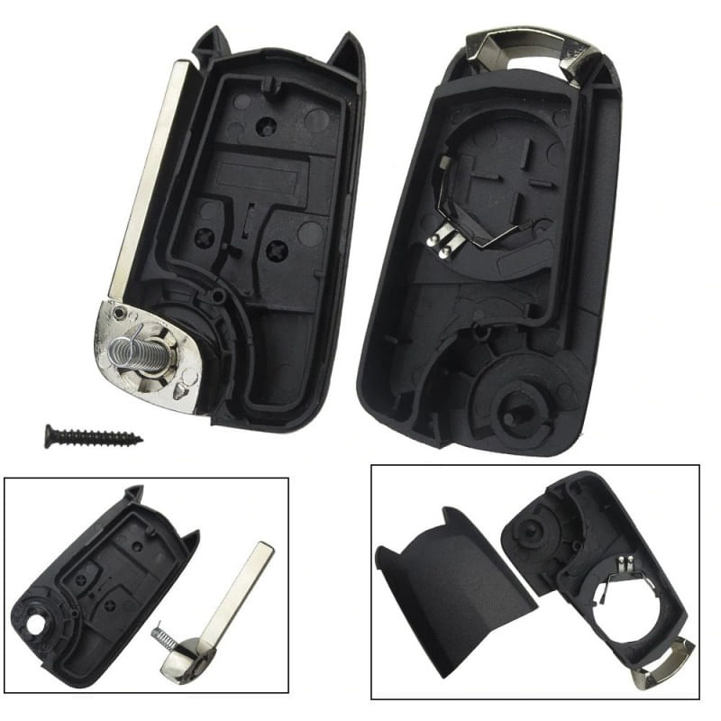 Auto si Moto - Electronice auto - Accesorii electronice auto - Carcasa Cheie Auto Techstar® Opel Astra, Vectra, Signum, Corsa, Meriva, Tigra, 3 Butoane - Infinity.ro
