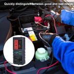 Auto si Moto - Reparatii si depanare - Scule auto - Testere si multimetre - Detector Tester de Relee Auto Wireless Techstar® CNBJ-722, pentru 12V/24V , Compatibil cu Relee 4 si 5 Pini, Afisaj - Infinity.ro