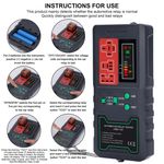 Auto si Moto - Reparatii si depanare - Scule auto - Testere si multimetre - Detector Tester de Relee Auto Wireless Techstar® CNBJ-722, pentru 12V/24V , Compatibil cu Relee 4 si 5 Pini, Afisaj - Infinity.ro