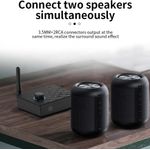 TV, Audio-Video si Foto - Accesorii TV si audio - Cabluri si adaptoare audio - Convertor Audio Digital la Analog Techstar® DAC 192KHz cu Bluetooth 5.4 si Telecomanda, Intrare Coaxial, Iesiri RCA si - Infinity.ro