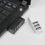 PC, gaming si accesorii - Retelistica - Hub-uri - USB Hub Techstar® HB3, 3.0 High Speed, 1 Port USB 3.0, 2 Port USB 2.0, Conexiune USB 3.0 de mare viteza, Compact - Infinity.ro