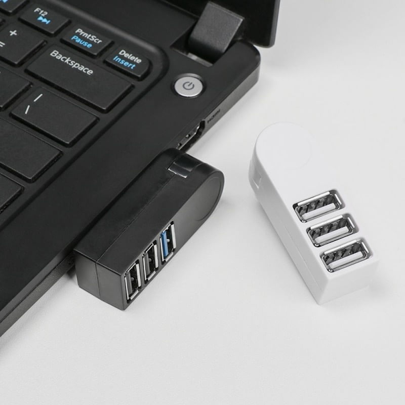 PC, gaming si accesorii - Retelistica - Hub-uri - USB Hub Techstar® HB3, 3.0 High Speed, 1 Port USB 3.0, 2 Port USB 2.0, Conexiune USB 3.0 de mare viteza, Compact - Infinity.ro