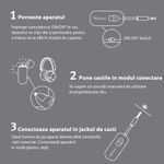 TV, Audio-Video si Foto - Accesorii TV si audio - Cabluri si adaptoare audio - Adaptor Wireless 2 in 1 Receptor si Transmitator Audio TX/RX Techstar® M28 Alb, cu Bluetooth BT 5.3 si Conector Port - Infinity.ro