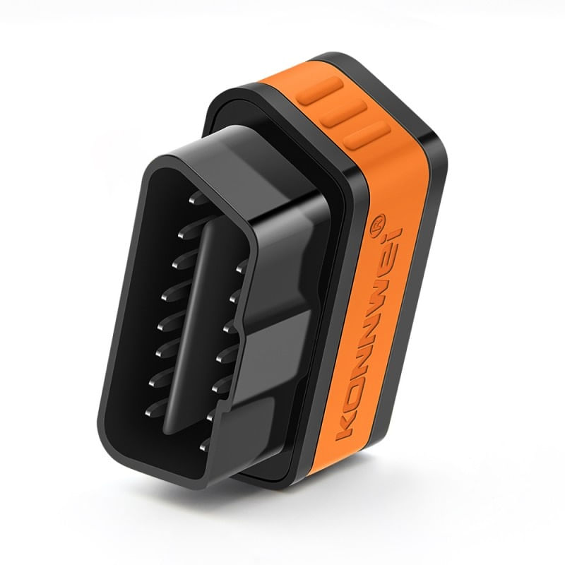 Auto si Moto - Reparatii si depanare - Sisteme de diagnoza - Diagnoza auto OBD2 KONNWEI KW901, Bluetooth 5.0, Buton ON-OFF, compatibil Android iOS, ELM 327 OBDII, Negru/Orange - Infinity.ro