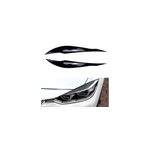 Auto si Moto - Piese auto si accesorii - Piese auto - Tuning - Set 2 Pleoape Faruri Ornamente BMW Seria 3 F30 F31 F32 F33 F36 2011-2018, Negru Lucios - Infinity.ro