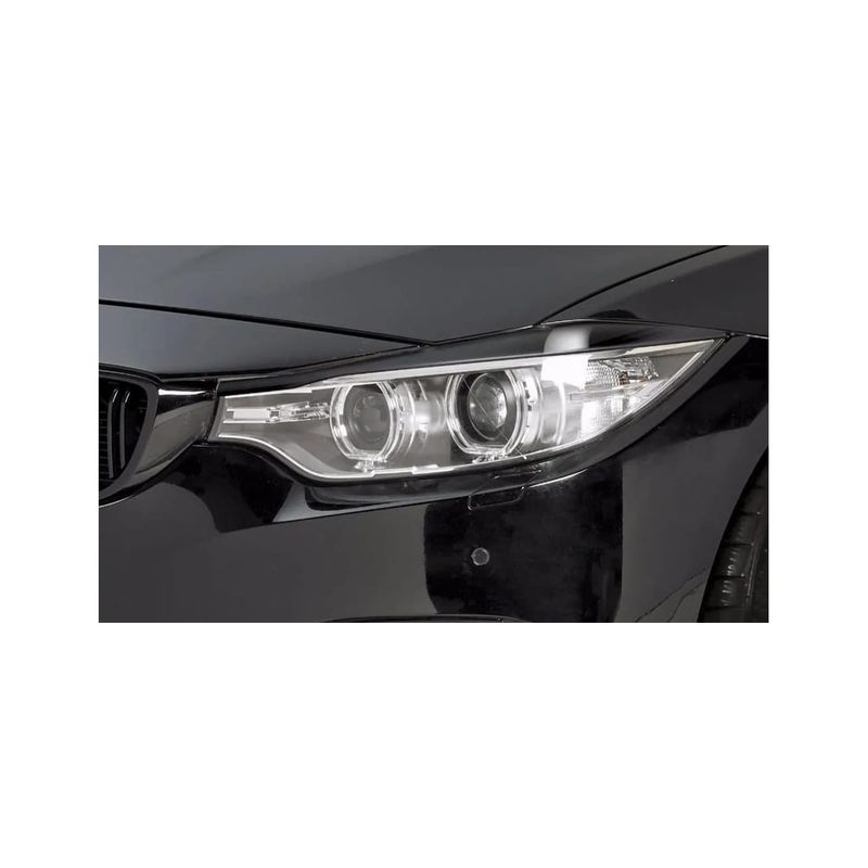 Auto si Moto - Piese auto si accesorii - Piese auto - Tuning - Set 2 Pleoape Faruri Ornamente BMW Seria 3 F30 F31 F32 F33 F36 2011-2018, Negru Lucios - Infinity.ro