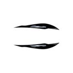 Auto si Moto - Piese auto si accesorii - Piese auto - Tuning - Set 2 Pleoape Faruri Ornamente BMW Seria 3 F30 F31 F32 F33 F36 2011-2018, Negru Lucios - Infinity.ro