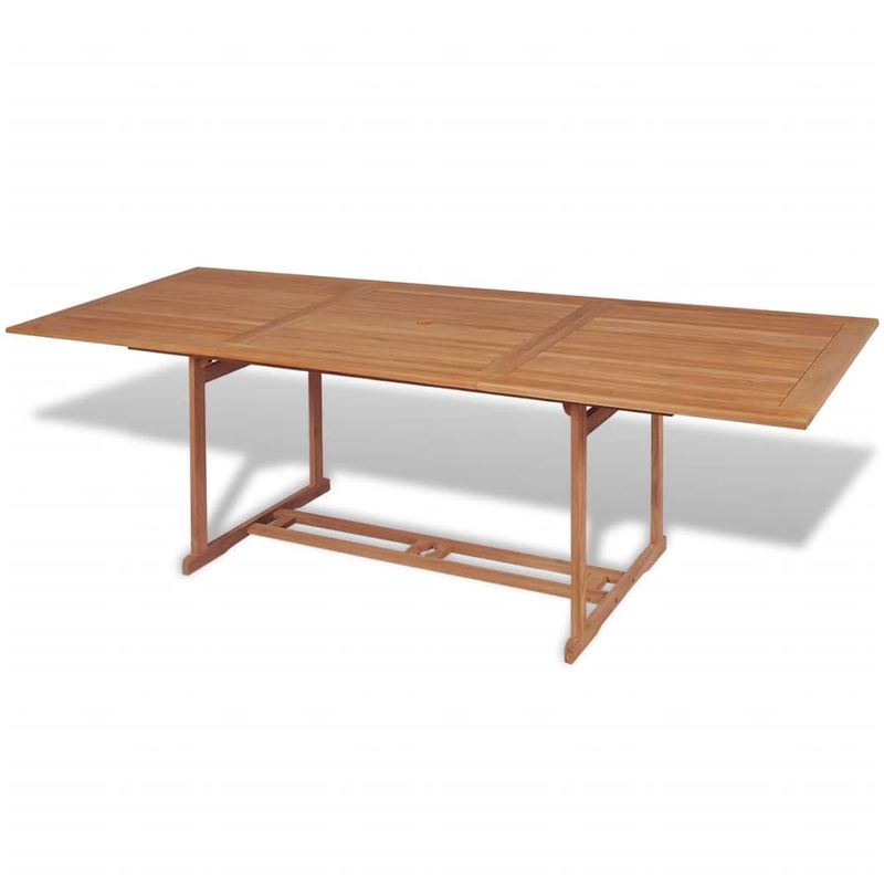 Casa si Gradina - Gradina si terasa - Mobilier exterior - Seturi mobila gradina - Set mobilier exterior cu scaune pliabile, 11 piese, lemn de tec - Infinity.ro