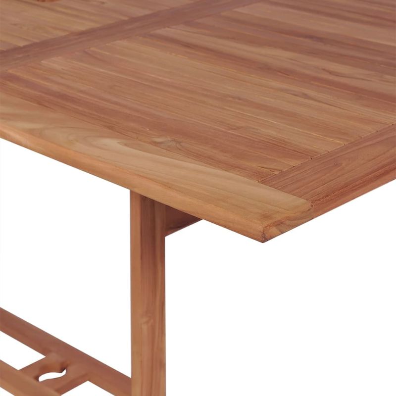 Casa si Gradina - Gradina si terasa - Mobilier exterior - Seturi mobila gradina - Set mobilier exterior cu scaune pliabile, 11 piese, lemn de tec - Infinity.ro