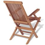 Casa si Gradina - Gradina si terasa - Mobilier exterior - Seturi mobila gradina - Set mobilier exterior cu scaune pliabile, 11 piese, lemn de tec - Infinity.ro