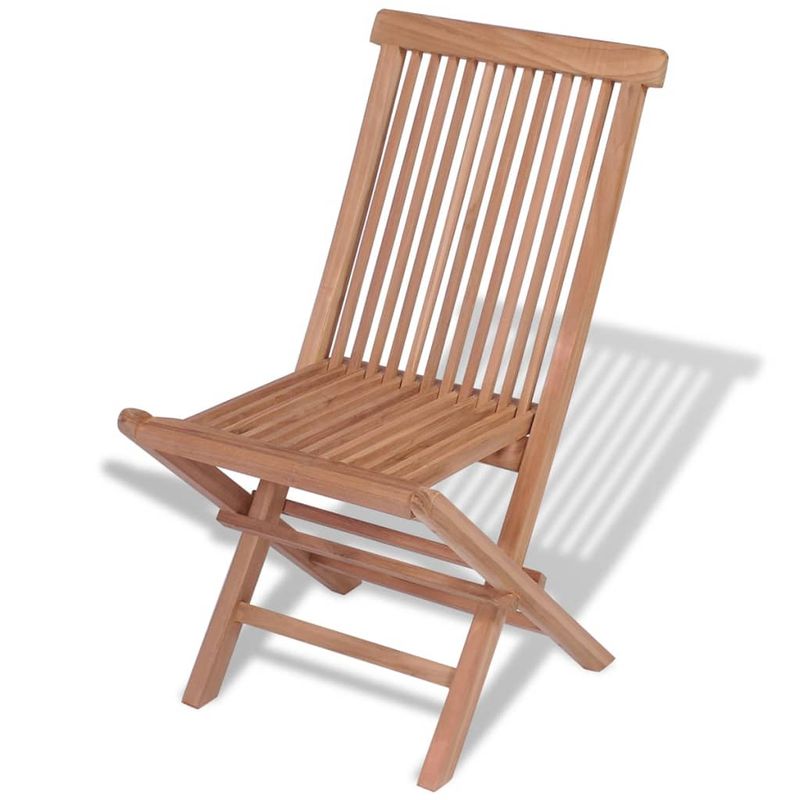 Casa si Gradina - Gradina si terasa - Mobilier exterior - Seturi mobila gradina - Set mobilier exterior cu scaune pliabile, 11 piese, lemn de tec - Infinity.ro