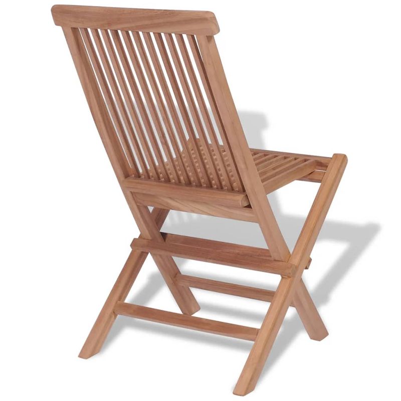 Casa si Gradina - Gradina si terasa - Mobilier exterior - Seturi mobila gradina - Set mobilier exterior cu scaune pliabile, 11 piese, lemn de tec - Infinity.ro