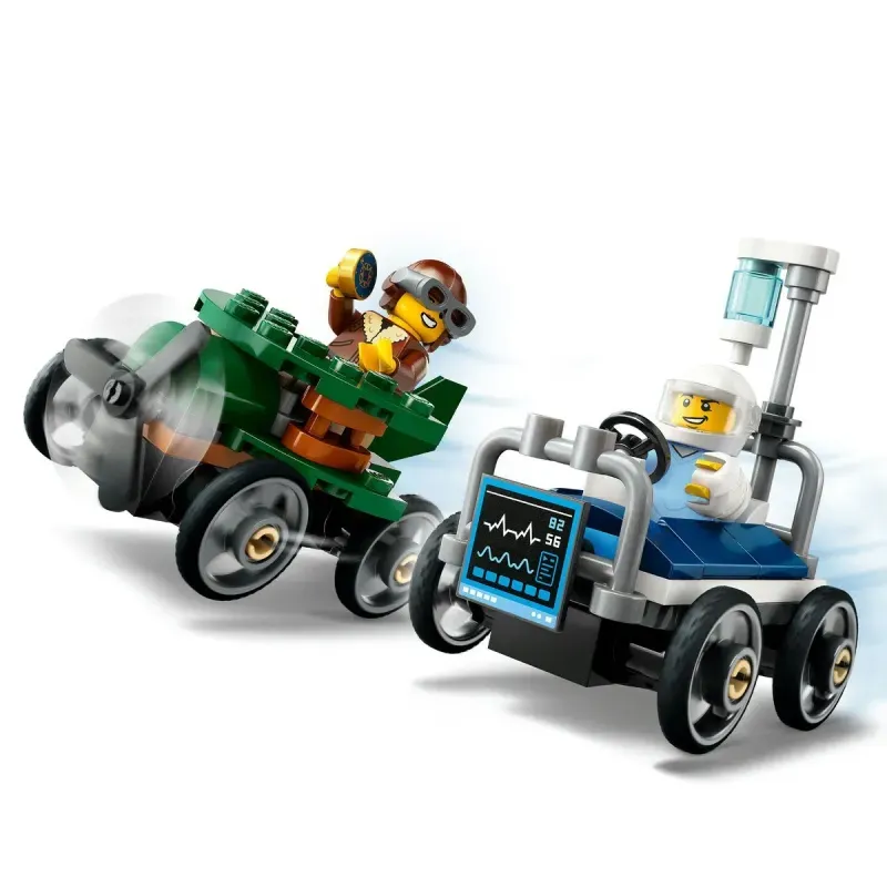 Jucarii, Copii si Bebe - Jucarii si jocuri - Seturi de constructie si cuburi - Seturi de constructie - Lego City Pachet De Curse Avion Vs. Pat De Spital 60459 - Infinity.ro