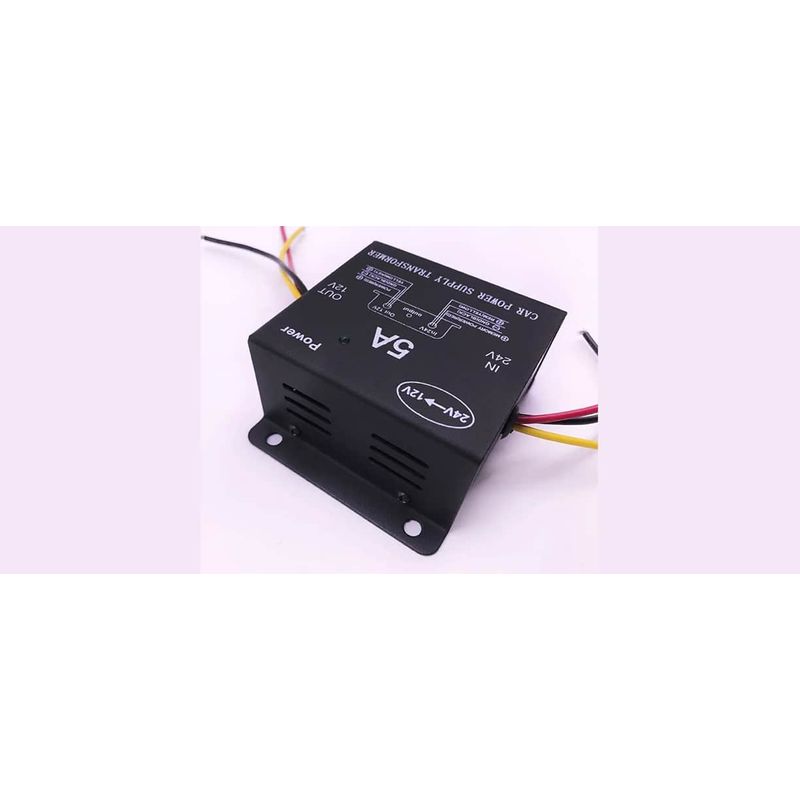 Auto si Moto - Reparatii si depanare - Invertoare auto - Convertor 24v in 12v 5 Amperi pentru Camioane, Auto, Tir, Utilaje, coborator de tensiune - Infinity.ro