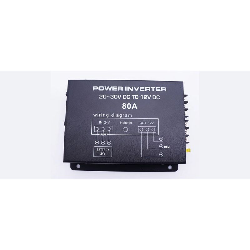 Auto si Moto - Reparatii si depanare - Invertoare auto - Convertor 24v in 12v 80 Amperi cu 2 Ventilatoare pentru Camioane, Auto, Tir, Utilaje, coborator de tensiune - Infinity.ro