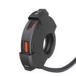 Auto si Moto - Moto - Accesorii moto si consumabile - Incarcator USB pentru Motocicleta SLIM TYPE-C QC3.0 Fast Charging Dual Port USB-A si USB-C pentru Motocicleta ATV Scuter - Infinity.ro