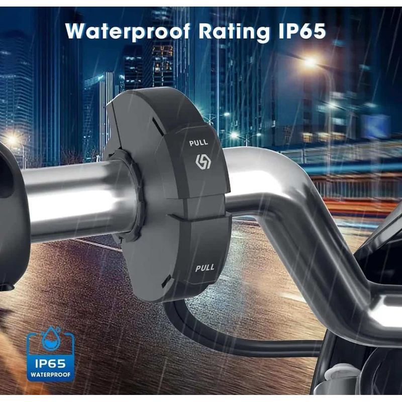 Auto si Moto - Moto - Accesorii moto si consumabile - Incarcator USB pentru Motocicleta SLIM TYPE-C QC3.0 Fast Charging Dual Port USB-A si USB-C pentru Motocicleta ATV Scuter - Infinity.ro