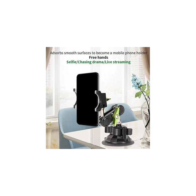 Laptop, Telefoane si Tablete - Telefoane mobile si accesorii - Accesorii Telefoane - Suport si docking telefoane - Suport auto pentru telefon profesional, Negru, Montare pe parbriz sau bord cu ventuza, Reglare 360 grade, Universal - Infinity.ro