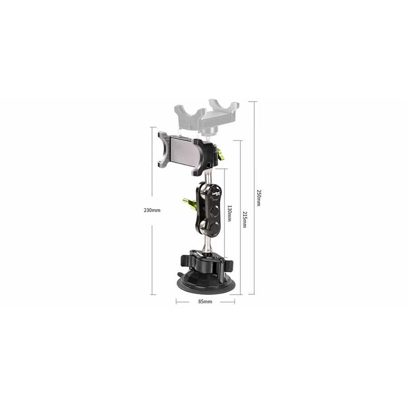 Laptop, Telefoane si Tablete - Telefoane mobile si accesorii - Accesorii Telefoane - Suport si docking telefoane - Suport auto pentru telefon profesional, Negru, Montare pe parbriz sau bord cu ventuza, Reglare 360 grade, Universal - Infinity.ro
