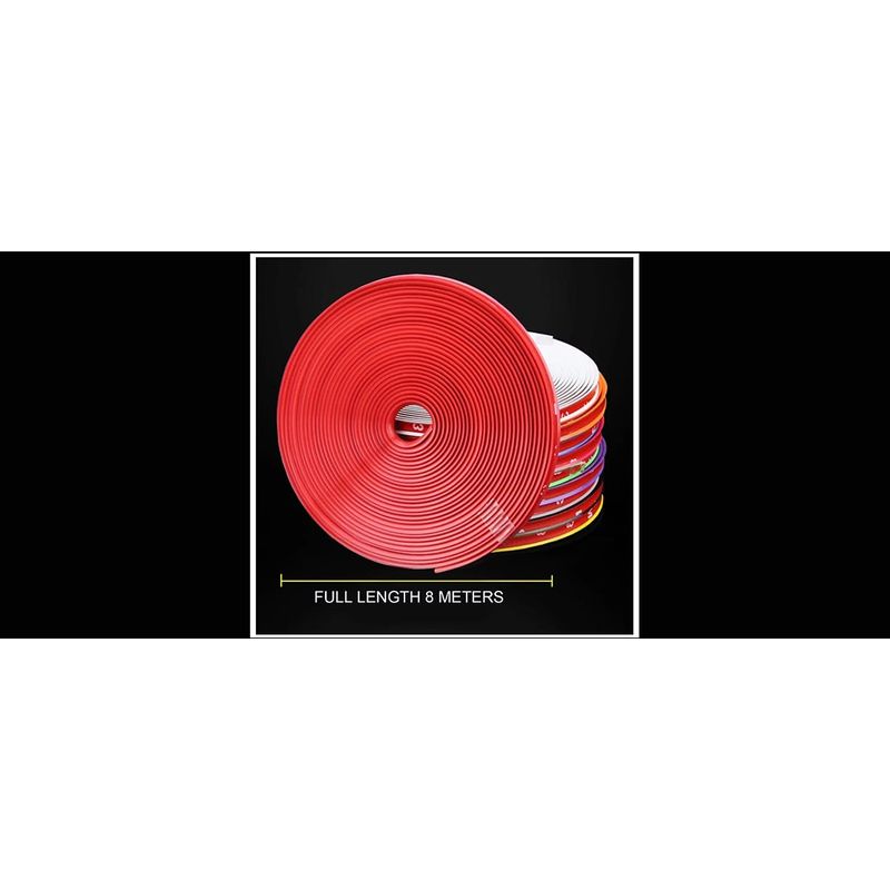 Auto si Moto - Piese auto si accesorii - Piese auto - Tuning - Banda Protectie Jante cu Dublu Adeziv AutoREY® Premium Inele Protectie din Cauciuc, Rola de 8 Metri - Galben - Infinity.ro