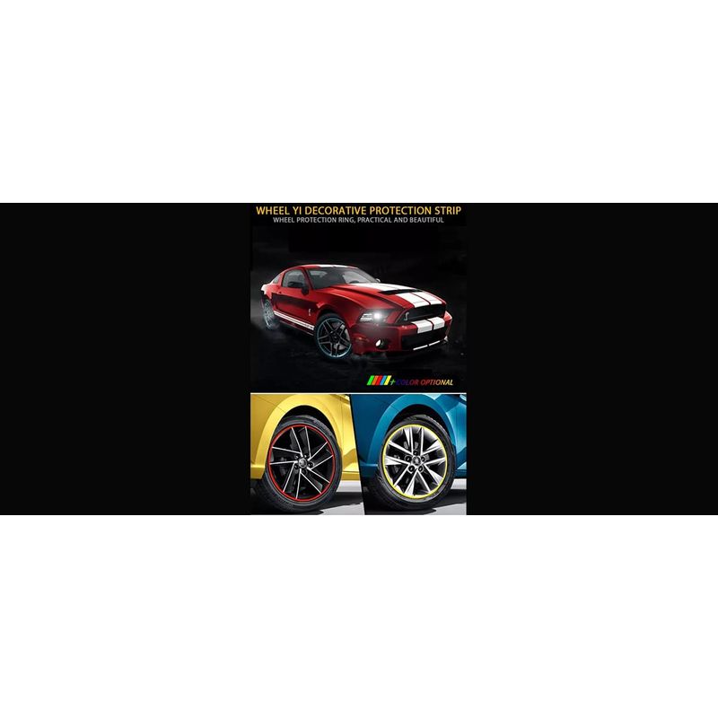 Auto si Moto - Piese auto si accesorii - Piese auto - Tuning - Banda Protectie Jante cu Dublu Adeziv AutoREY® Premium Inele Protectie din Cauciuc, Rola de 8 Metri - Galben - Infinity.ro