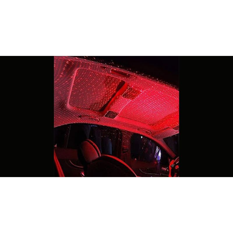 Auto si Moto - Electrice auto - Iluminare si semnalizare - Lumini ambientale - Lampa cu laser pentru plafon auto cu alimentare USB culoare rosu - Infinity.ro