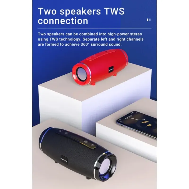 TV, Audio-Video si Foto - Portabile audio - Boxe portabile - Boxa Portabila Borofone BR3 Rich Sound Bluetooth 5.0 Sunet Bogat, Puternic - Albastru - Infinity.ro