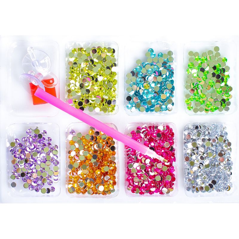 Jucarii, Copii si Bebe - Jucarii si jocuri - Jucarii & jocuri educative - Seturi de artizanat - Set de broderie cu diamante pentru copii, diverse modele, accesorii incluse, multicolor - Infinity.ro