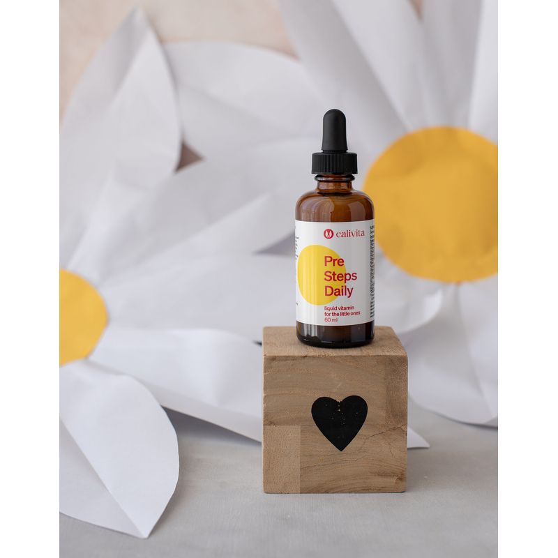 Jucarii, Copii si Bebe - Hrana si alaptare - Vitamine si suplimente nutritive bebelusi - Pre Steps Daily Vitamine Lichide pentru Copii cu Multivitamine pentru Bebeluşi & copii de varsta mica (60 ml) - Calivita - Infinity.ro