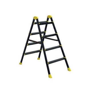 Scara metalica dubla 4 trepte, vopsita, negru