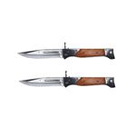Sport si Outdoor - Camping - Cutite, bricege si accesorii - Accesorii cutite si bricege - Set doua briceaguri de vanatoare, AK-47 Assault, 34 cm,​ teaca inclusa, maro - Infinity.ro