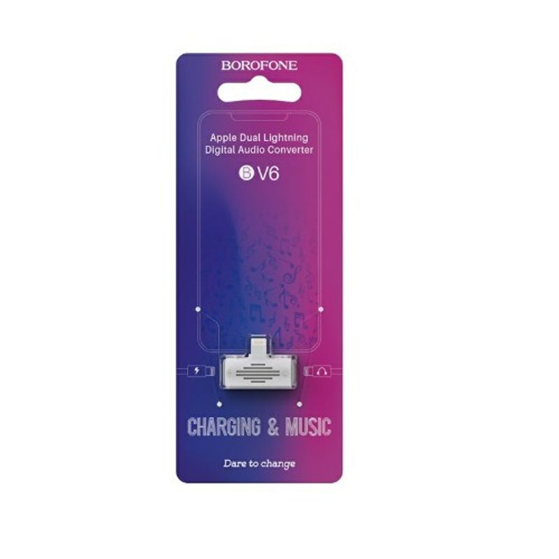 Laptop, Telefoane si Tablete - Telefoane mobile si accesorii - Accesorii Telefoane - Cabluri si adaptoare telefoane - Convertor Audio si Incarcare Lightning Borofone BV6 – Sunet si Alimentare Simultana pentru iPhone 14 13 12 11 Pro Max - Infinity.ro