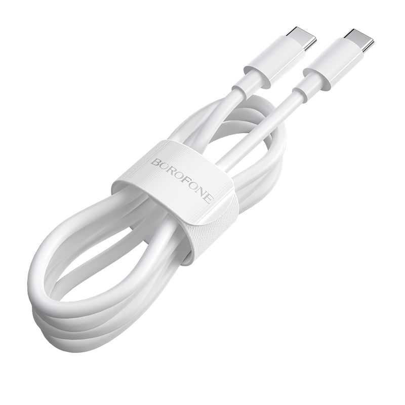 Laptop, Telefoane si Tablete - Telefoane mobile si accesorii - Accesorii Telefoane - Cabluri si adaptoare telefoane - Cablu Date si Incarcare Laptop, Tablet, Smartphone, Putere 100 W, USB Type-C la USB Type-C, Lung 2 m, 5 A, Borofone - Infinity.ro
