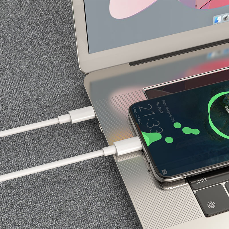 Laptop, Telefoane si Tablete - Telefoane mobile si accesorii - Accesorii Telefoane - Cabluri si adaptoare telefoane - Cablu Date si Incarcare Laptop, Tablet, Smartphone, Putere 100 W, USB Type-C la USB Type-C, Lung 2 m, 5 A, Borofone - Infinity.ro