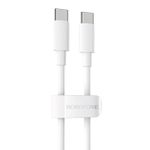 Laptop, Telefoane si Tablete - Telefoane mobile si accesorii - Accesorii Telefoane - Cabluri si adaptoare telefoane - Cablu Date si Incarcare Laptop, Tablet, Smartphone, Putere 100 W, USB Type-C la USB Type-C, Lung 2 m, 5 A, Borofone - Infinity.ro