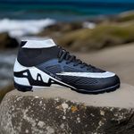 Sport si Outdoor - Echipament Sportiv - Incaltaminte sport - Pantofi sport - Ghete de fotbal copii Sky Wing 9838, cu glezna cusute in varf, pentru teren sintetic culoare negru 36 - Infinity.ro