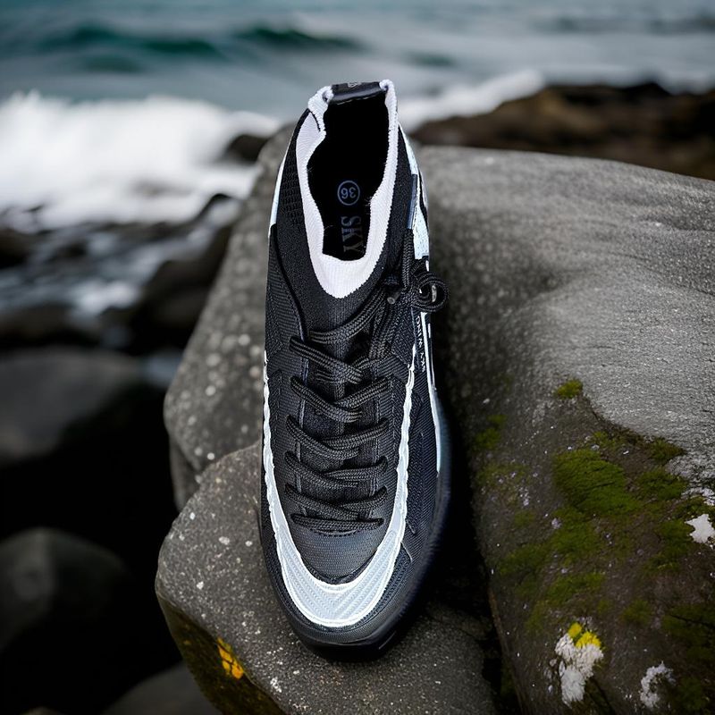 Sport si Outdoor - Echipament Sportiv - Incaltaminte sport - Pantofi sport - Ghete de fotbal copii Sky Wing 9838, cu glezna cusute in varf, pentru teren sintetic culoare negru 36 - Infinity.ro