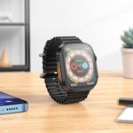 Laptop, Telefoane si Tablete - Wearables si gadgeturi - Wearables - Smartwatch-uri - Ceas SmartWatch Borofone 1.96" Touch Notificari Apel Social Ritm Cardiac Monitorizare Somn Incarcare Wireless Sport IP67 - Infinity.ro