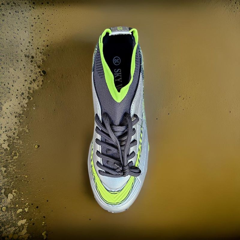 Sport si Outdoor - Echipament Sportiv - Incaltaminte sport - Pantofi sport - Ghete de fotbal  Sky Wing 9838, cu glezna cusute in varf, pentru teren sintetic culoare argintiu 43 - Infinity.ro