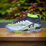 Sport si Outdoor - Echipament Sportiv - Incaltaminte sport - Pantofi sport - Ghete de fotbal  Sky Wing 9838, cu glezna cusute in varf, pentru teren sintetic culoare argintiu 43 - Infinity.ro