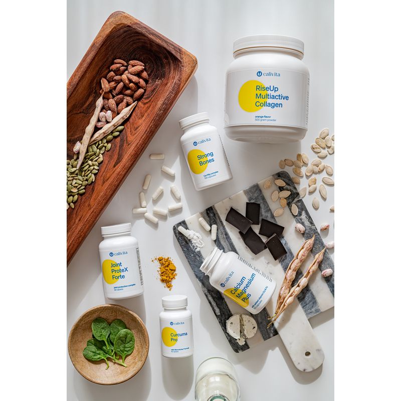 Ingrijire personala si Cosmetice - Sanatate si wellness - Suplimente alimentare - Alte suplimente alimentare - Calcium Magnesium Plus, Supliment alimentar cu Calciu, Magneziu, Vitamina D3 si K2 (100 Capsule) - Calivita - Infinity.ro