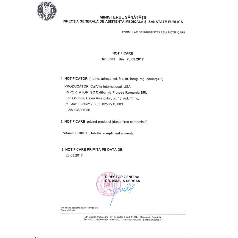 Ingrijire personala si Cosmetice - Sanatate si wellness - Suplimente alimentare - Vitamine si minerale - Vitamin D Complex Megadoza de Vitamina D (60 tablete) - Calivita - Infinity.ro