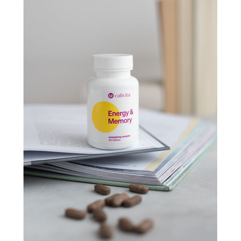 Ingrijire personala si Cosmetice - Sanatate si wellness - Suplimente alimentare - Alte suplimente alimentare - Energy & Memory Energizant Natural cu Cafeina din Guarana Lecitina Vitamine Minerale & Antioxidanti (90 tab.) - Calivita - Infinity.ro