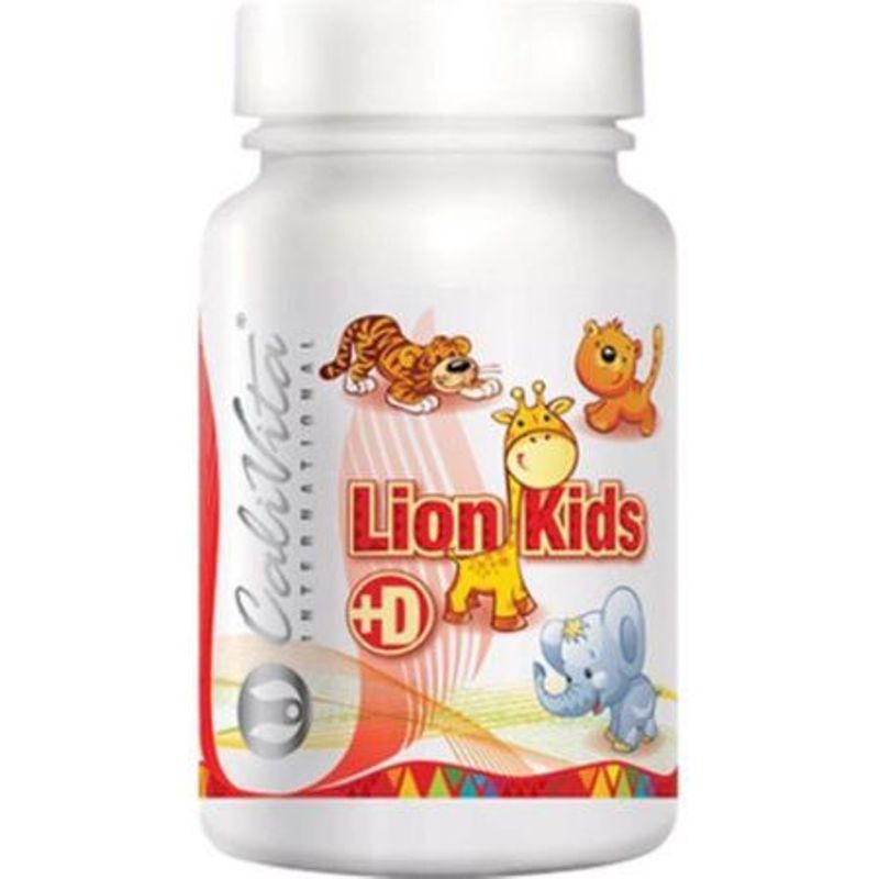 Ingrijire personala si Cosmetice - Sanatate si wellness - Suplimente alimentare - Vitamine si minerale - Vitamina D pentru copii, Lion Kids, 90 Tablete masticabile, CaliVita - Infinity.ro