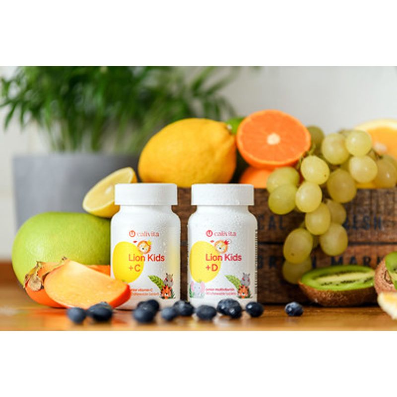 Ingrijire personala si Cosmetice - Sanatate si wellness - Suplimente alimentare - Vitamine si minerale - Vitamina D pentru copii, Lion Kids, 90 Tablete masticabile, CaliVita - Infinity.ro