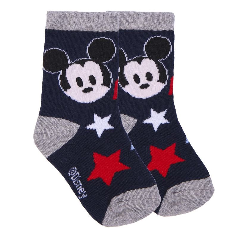 Fashion, accesorii si bijuterii - Copii - Lenjerie si pijamale copii - Sosete si dresuri copii - Set 5 Sosete bebe Mickey Mouse, Multicolor, Marime 17/18 - Infinity.ro