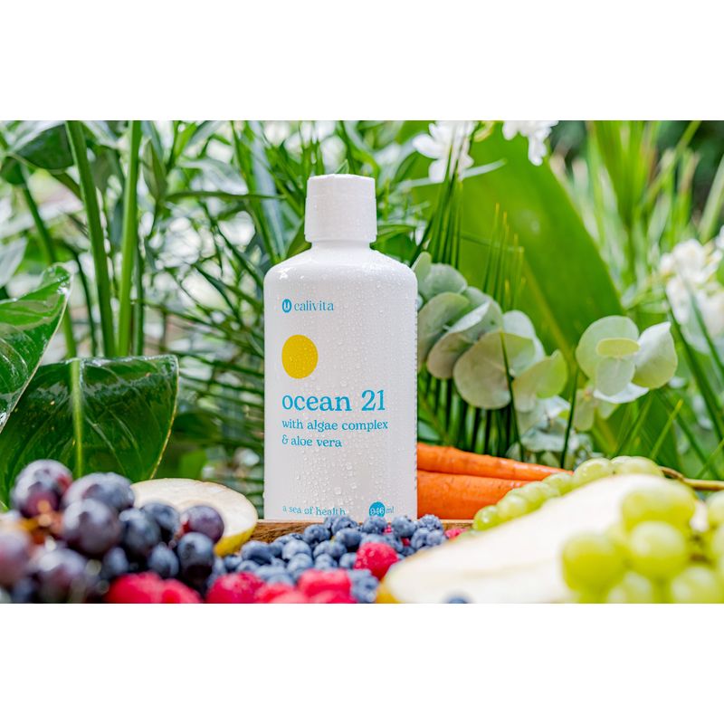 Ingrijire personala si Cosmetice - Sanatate si wellness - Suplimente alimentare - Alte suplimente alimentare - Suc de Aloe Vera si Alge Ocean 21 – Formula Completa pentru Detoxifiere, Vitalitate si Imunitate (946ml) - Calivita - Infinity.ro