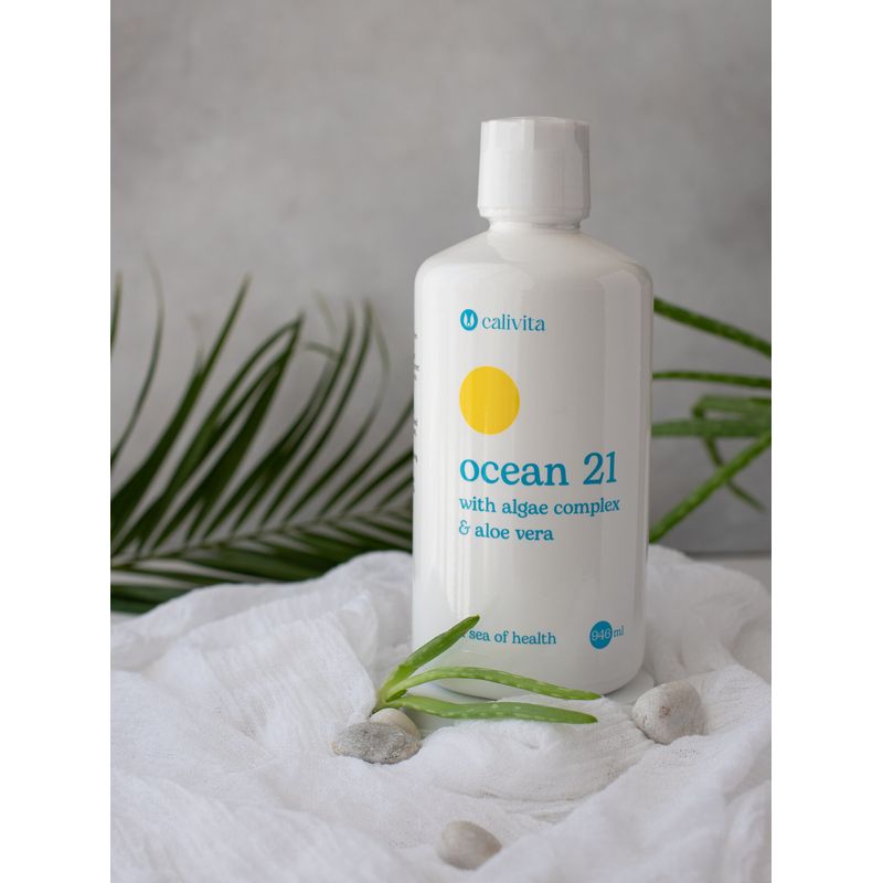 Ingrijire personala si Cosmetice - Sanatate si wellness - Suplimente alimentare - Alte suplimente alimentare - Suc de Aloe Vera si Alge Ocean 21 – Formula Completa pentru Detoxifiere, Vitalitate si Imunitate (946ml) - Calivita - Infinity.ro