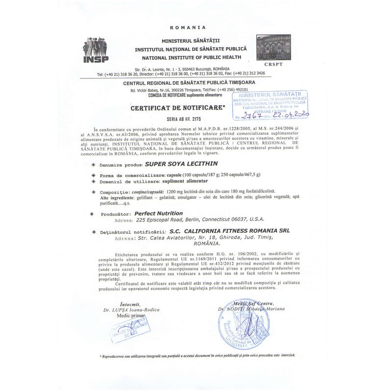 Ingrijire personala si Cosmetice - Sanatate si wellness - Suplimente alimentare - Alte suplimente alimentare - Complex Nutritiv cu Lecitina din Soia pentru Prospetime Mentala (100 capsule) - Calivita - Infinity.ro