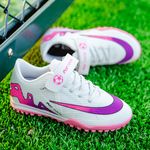 Sport si Outdoor - Echipament Sportiv - Incaltaminte sport - Pantofi sport - Ghete de fotbal pentru copii MBrands, 8.5 pentru teren sintetic, culoare alb 32 - Infinity.ro
